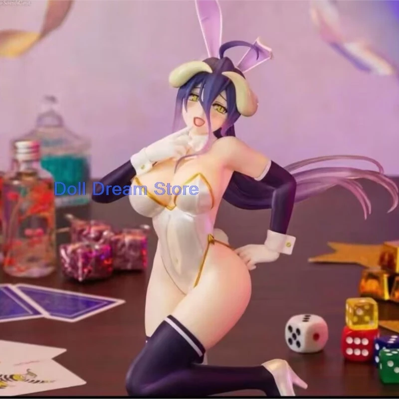 

2026 in stock 100% genuine Japanese original anime albedo white bunny ver action figure collectible model for boys