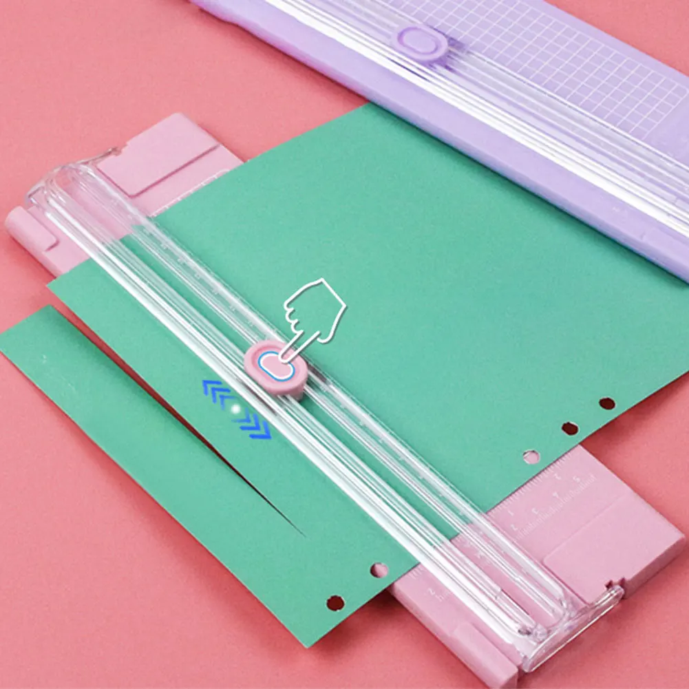 Precision Paper Photo Trimmers Cutters Guillotine Pull-out Ruler Scrapbook Photo Labels Paper Cutting Mat Machine Trimmer Tool