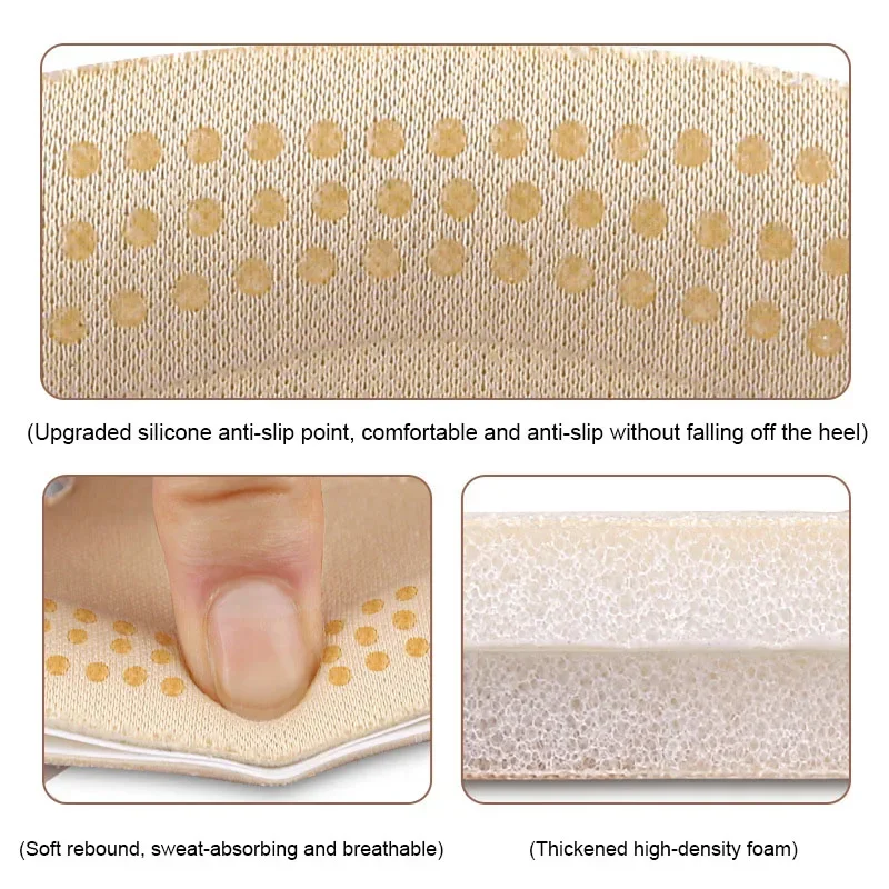 Heel Forefoot Cushion Pads Self Adhesive Anti Blister Shoe Inserts Anti Slip Size Adjustment Pads for High Heels Pumps