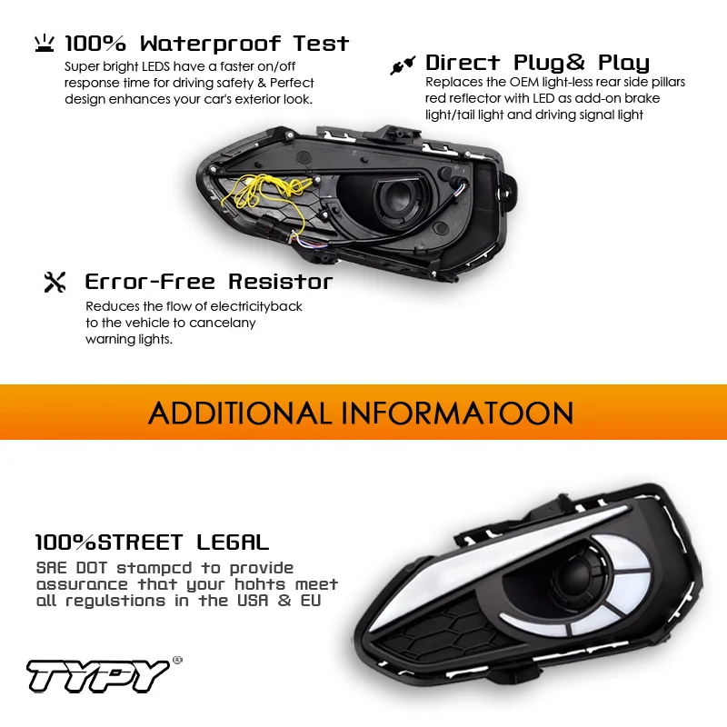 TYPY LED Daytime Running Light For Honda Fit Jazz 2018-2020 Asia Car Accessories Waterproof DRL Fog Lamp Decoration 2PCS image 2