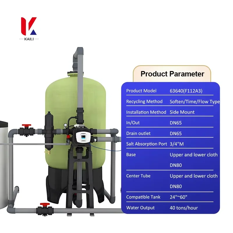 40t/h Eco Friendly Low Energy Consumption Water Softener Control Valves for Sustainable Water Treatment
