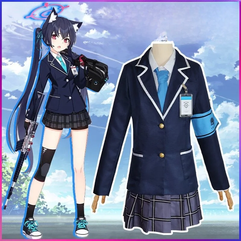

Blue Archive Anime Cosplay Costume Bla Perilla Fraance loween orm JK Outfit Virtual Game Cultural Costume Women's Set