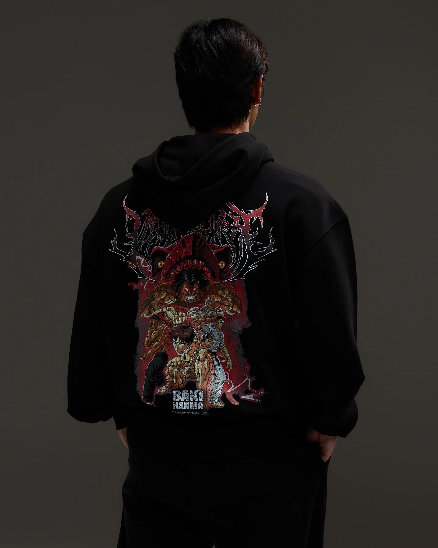 باكي هانما طباعة أنيمي هوديي البلوز القمم جديد harajuku الشارع الشهير المتضخم البلوز رياضية الصالة الرياضية هوديس الرجال y2k الملابس #1