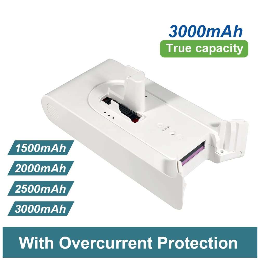 

For Xiaomi Mijia K10 25.2V 3Ah LI-ion Batteries Replacement Battery Pack For Xiaomi Mijia K10 Handheld Cordless Vacuum Cleaner