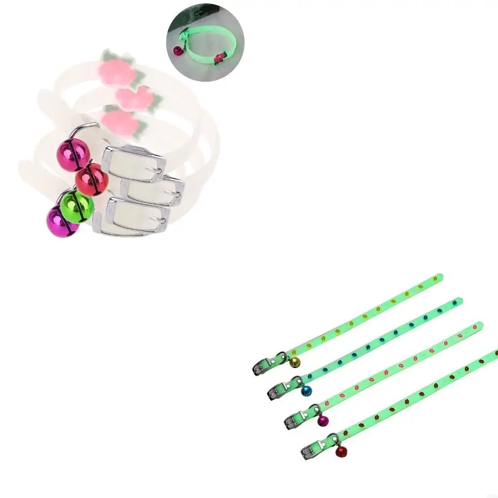 Glowing Collars Light Luminous Silicone Neck Ring Adjustable Necklace Safety Night Walking Pet Anti-Lost Accessories