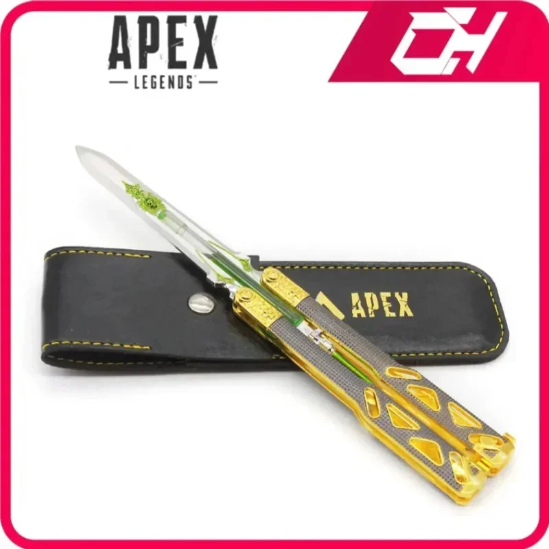 Apex Legends Heirloom Octane Heirloom Butterfly Knife Katana Game Weapon Model Sword Leeter Opener Liquid Stim Injector Swords