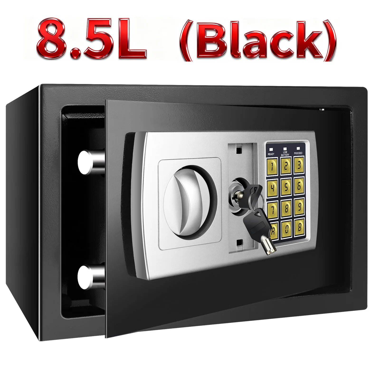 8,5L Elektronischer Passwort-Sicherheitstresor Geld-Einzahlungsbox Büro- und Heim-Safe Passwort-Schlüssel Diebstahlsicherer Safe