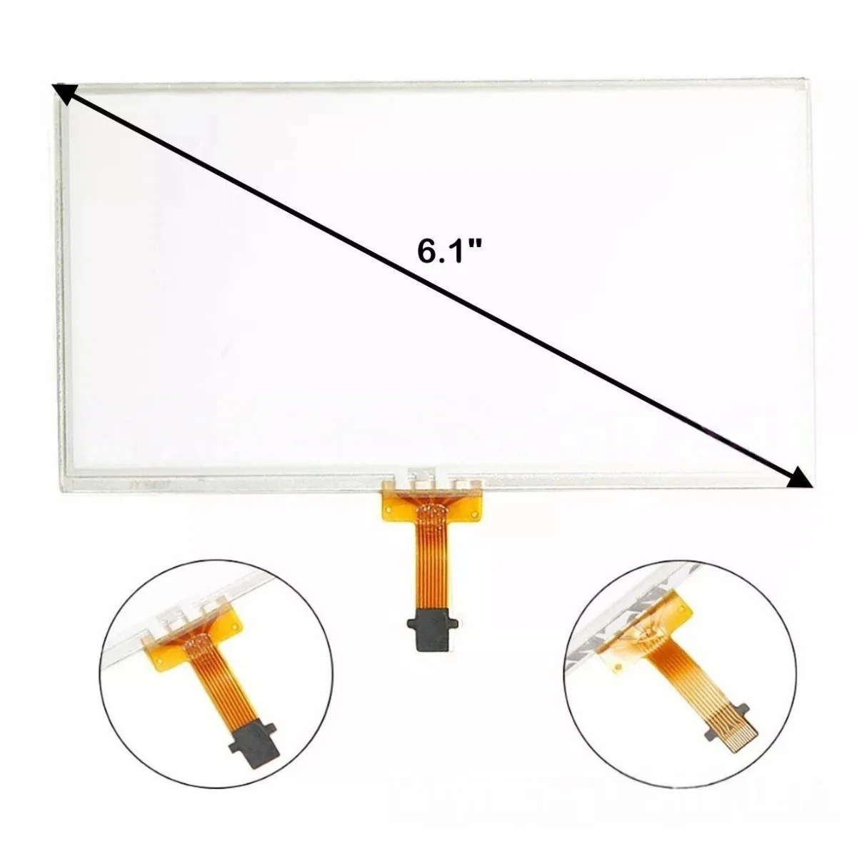 

6.1 Inch Touchscreen Digitizer 12 Pins for 2014-2016 Toyota Corolla Camry RAV4 Prius Navigation Screen Reopairment
