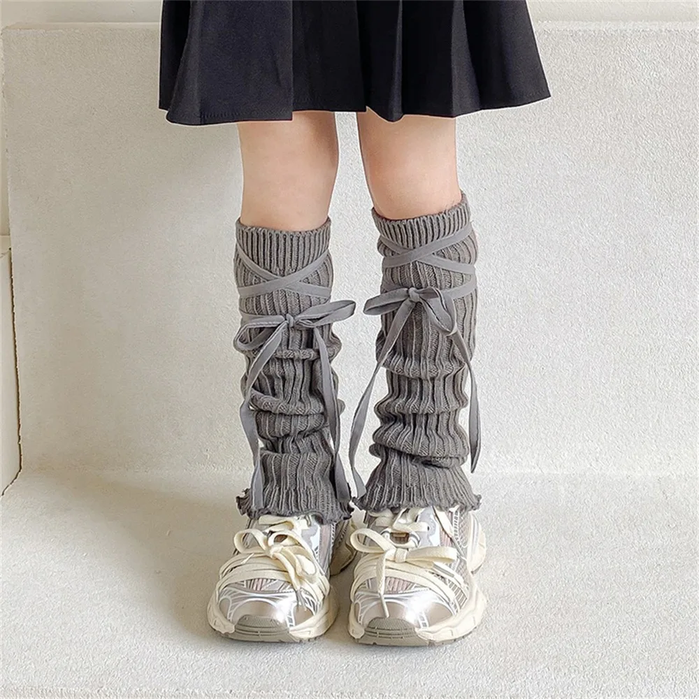 

Korean Style Solid Color Kids Lace Leg Warmers Elastic Lace Trim Foot Cover Soft Fabric Knitted Lolita Style Socks Autumn Season