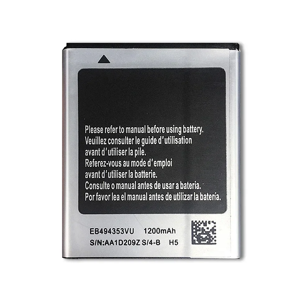 1200mAh EB494353VU Mobile Phone Battery For Samsung Galaxy Mini GT S5570 S5250 S5330 S5750 S7230 T499 GT-i5510 Batteries