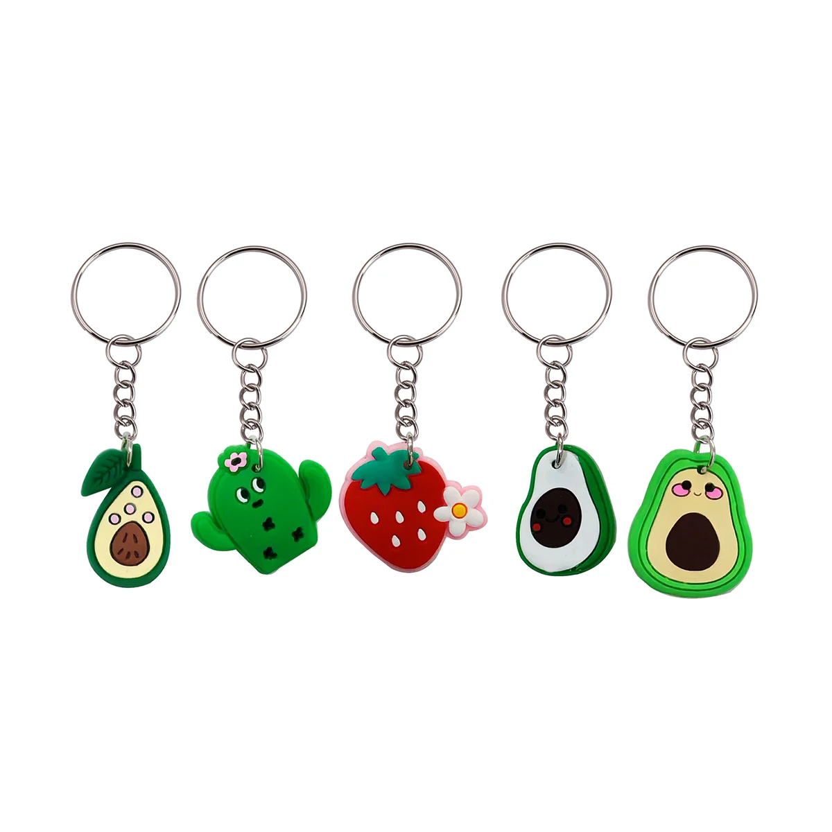 30 Stück, verschiedene Designs, imitierte Cartoon-Frucht-Schlüsselanhänger, niedliche Accessoires für Handtaschen, Rucksäcke und Taschen, als Mitbringsel für Partys oder als Geschenk. – Detail 4