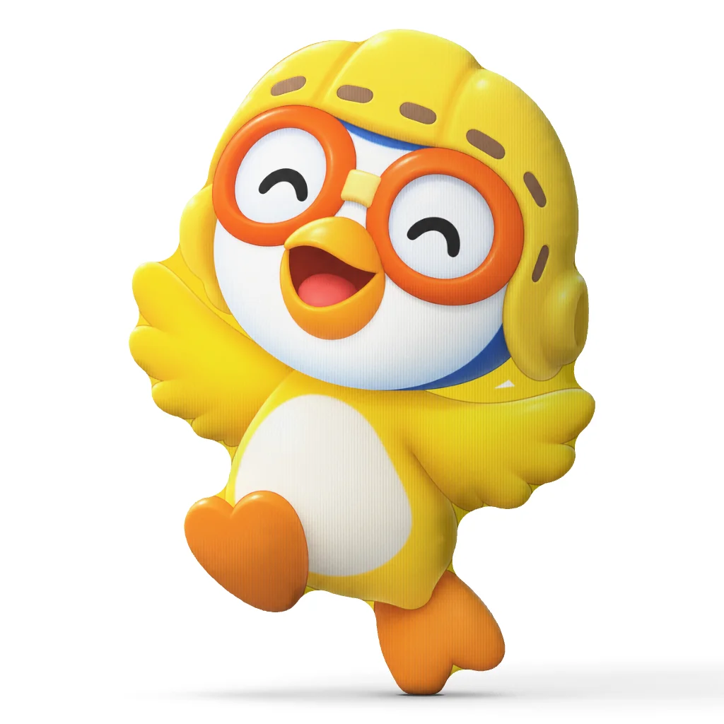 Pororo Penguin Character Shaped Stuffed Pillow Cartoon Cushion Throw Pillow for Kids Bedroom Sofa Accent Home Decor Gift
