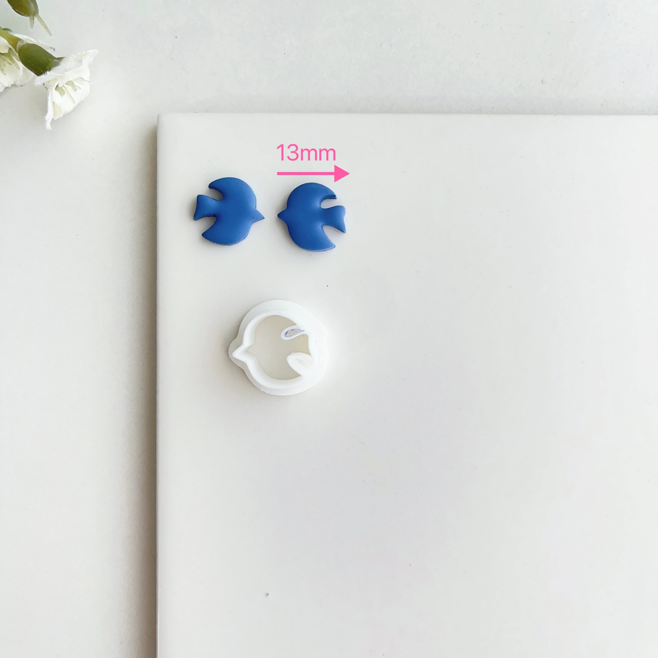 قواطع طين بوليمر صغيرة ، قمر ، بقرة ، طائر ، شكل سحابة ، قوالب قطع الطين ، أقراط ذاتية الصنع ، صناعة تزيين المجوهرات ، لطيفة