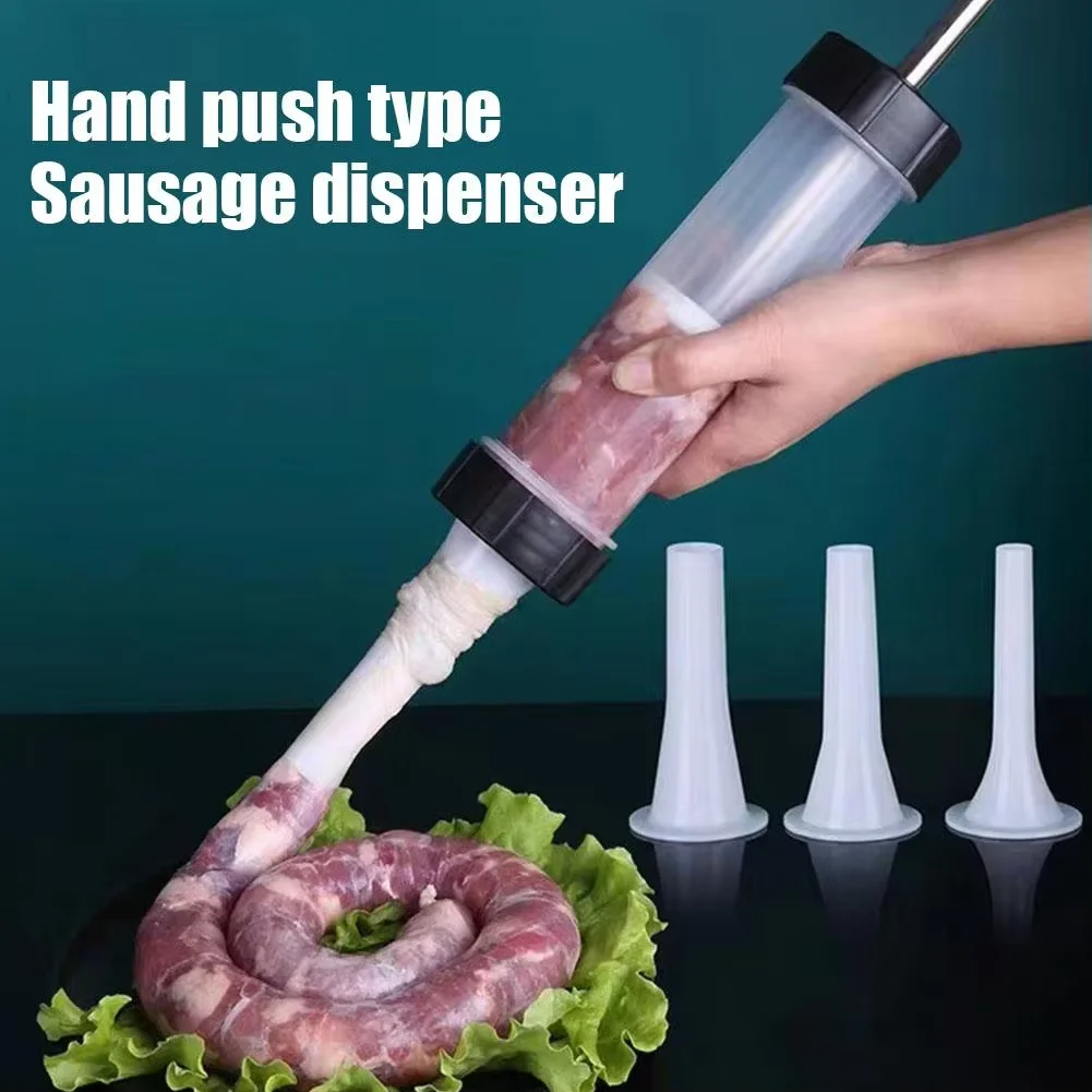 Sausage Stuffing Machine Homemade Sausage Stuffer Sausage Syringe Sausage Stuffer Gadgets Manual Meat Injector Kitchen Tools