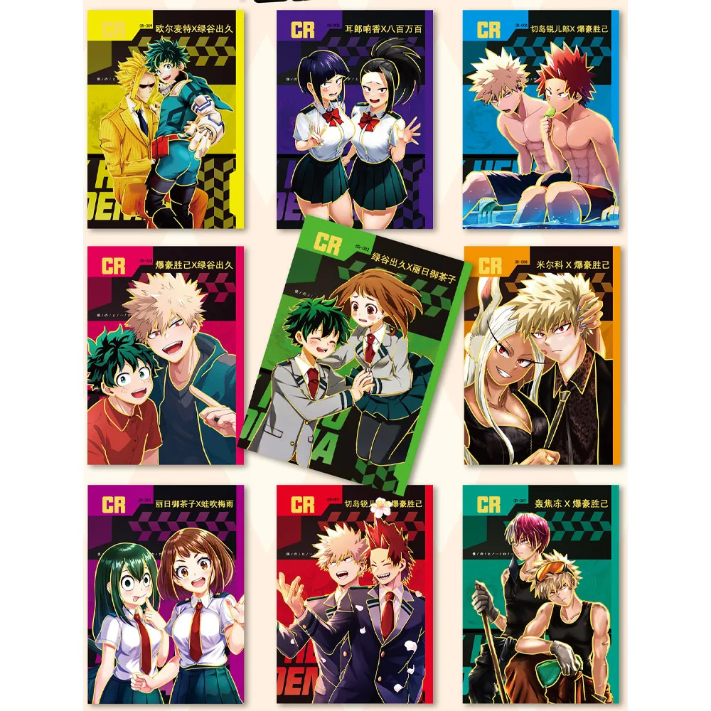 Wholesale Case My Hero Academia Game Cards Bakugou Katsuki Todoroki Shoto Cosplay Hardcover Collection Anime Poker Children Toy