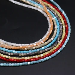 Perline multicolori di conchiglia di mare in pietra naturale possono essere utilizzate per bracciali, collane, orecchini fai da te, creazione di gioielli