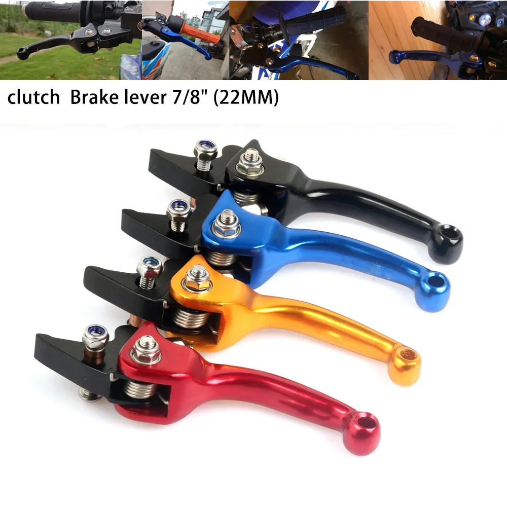 Tuas kopling rem 22mm, aksesori motor sepeda trail, Tuas kopling rem 22mm untuk Honda Kawasaki CRF XR KLX CR WRF KX KXF RM RMZ SDG YCF SSR CRF250L