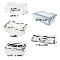 Dust Box For Xiaomi Roborock S50 S51, S7 T7S G10, S8 G20, T7 S5 MAX, G10S T8 PLUS Robot Vacuum Cleaner Replacement Dust Bin
