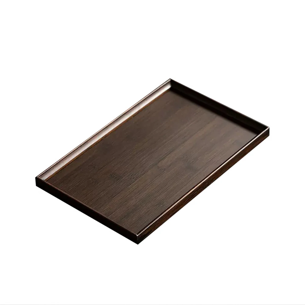 Wooden Bamboo Rectangular Tea Tray Serving Tray Tableware Food Tray For Kitchen Dinners Party Tea Bar Storage