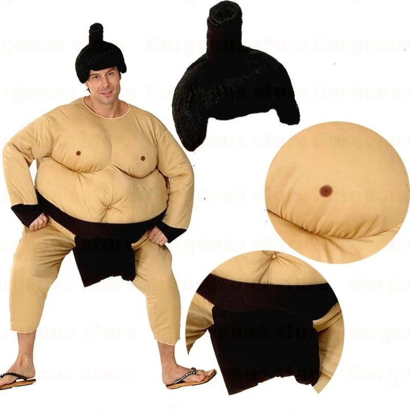 Halloween Cosplay Party Erwachsene Männer Japan Sumo Kostüm Bühnenshow Anzug Karnevalskleidung