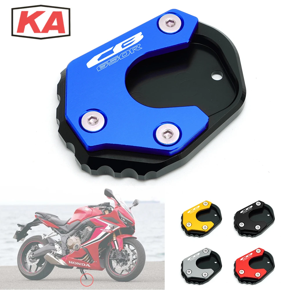 

Для Honda Cb650r Cb 650R CNC Kicksdand увеличитель боковая подставка удлинение ног увеличительная пластина аксессуары для мотоциклов красный