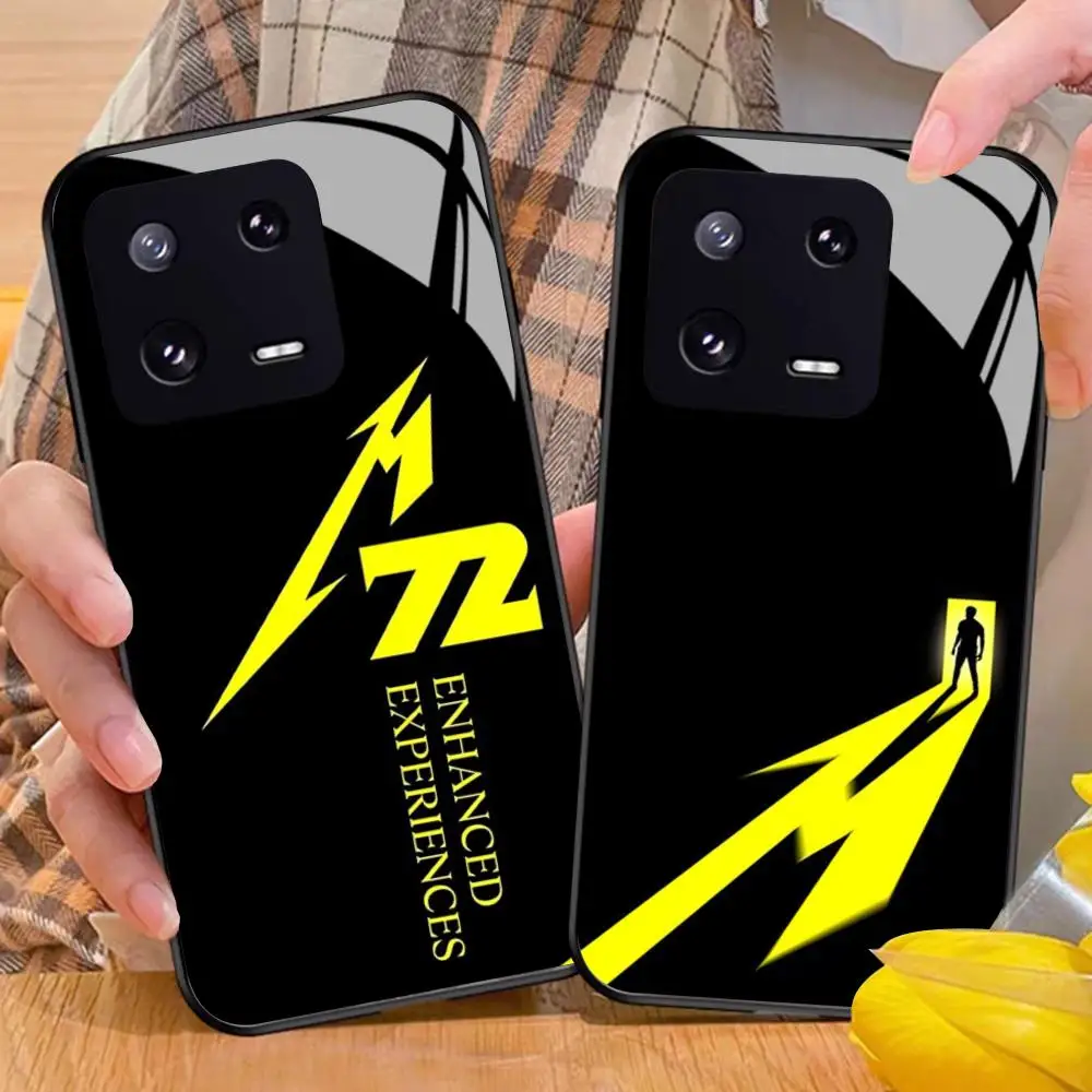 Funda de teléfono Metallica 72 Seasons-S para Xiaomi 17 15 14 13 12 Mi 11 X T Ultra Pro Lite 5G, cubierta de cristal negro