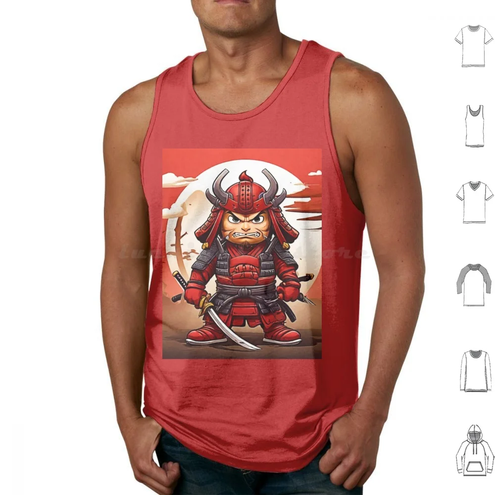 

Красные майки с героями мультфильмов, жилет без рукавов, красный, красный, мультяшный, катана, меч, бусидо, Ронин, честь, кошка, убийца кота