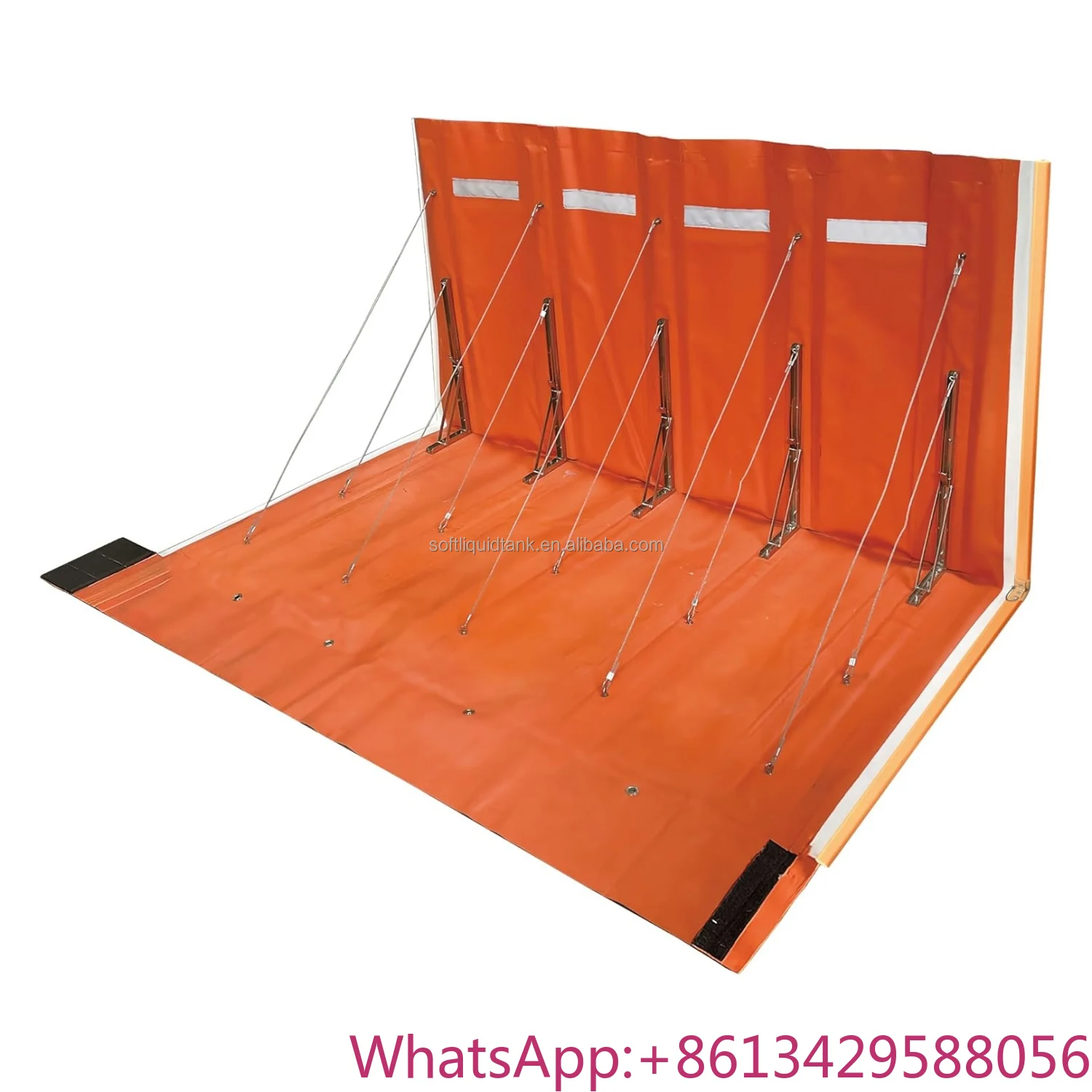 

Rainbow Self-Rising Water Gate Flood Dam Barrier 400x90x120cm Safe Application for City Flood Control and Protection