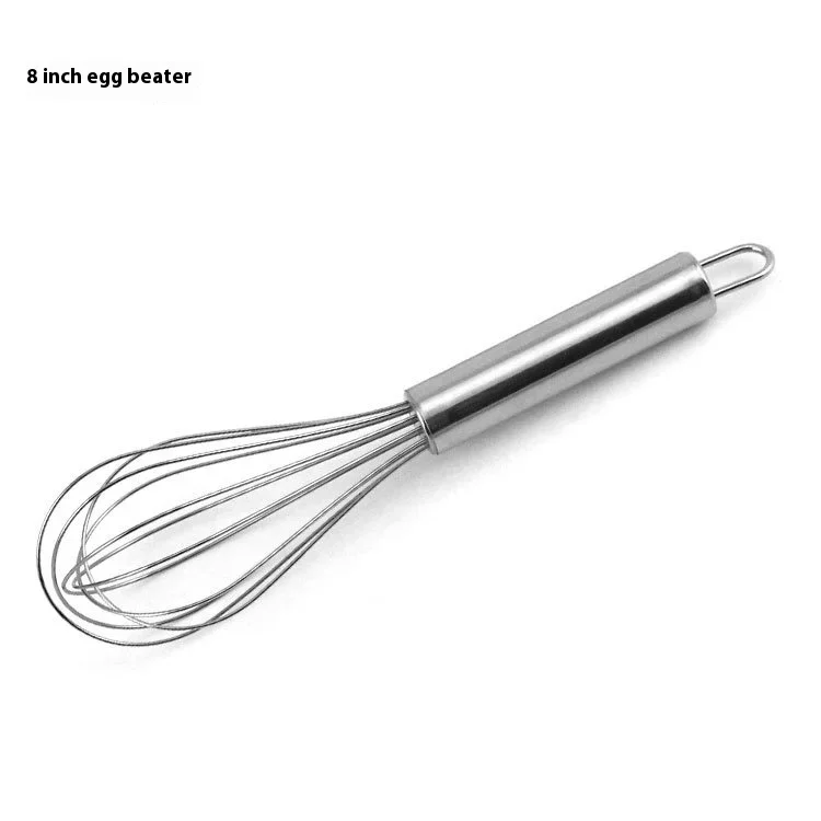 

3 Pack Stainless Steel Whisk Set 6-Wire Balloon Whisks 8/10/12 Inch Kitchen Manual Egg Beater Blender with Stainless Grip