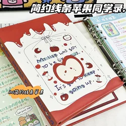 IFFVGX Apple A5 Binder Photocard Holder Kpop Idol Photo Album Cute Fruit Photocards Collect Book Album for Photographs 포토카드 포장용품