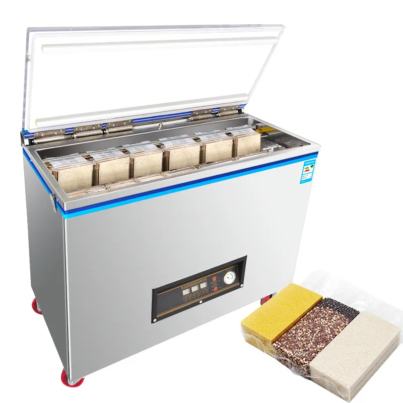 

DZ-880/PD Semi Auto Desktop Vacuum Sealer Mini Vacuum Packaging Machine For Food Rice Meat Fish