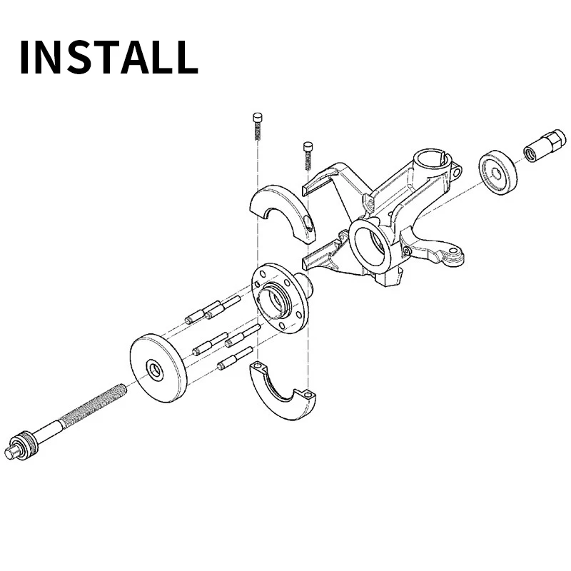 85mm Car Front Wheel Hub Bearing Disassembly Tool Puller Touareg Repair Kit Wheel Hub Installation For Volkswagen