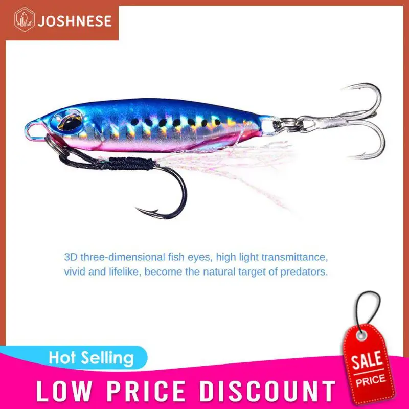 Slow Jig 10g 15g 20g 30g 40g 50g  Fishing Lure Casting Jigging Baits Spoon Metal Fish Saltwater Artificial Hard Bait Tackle