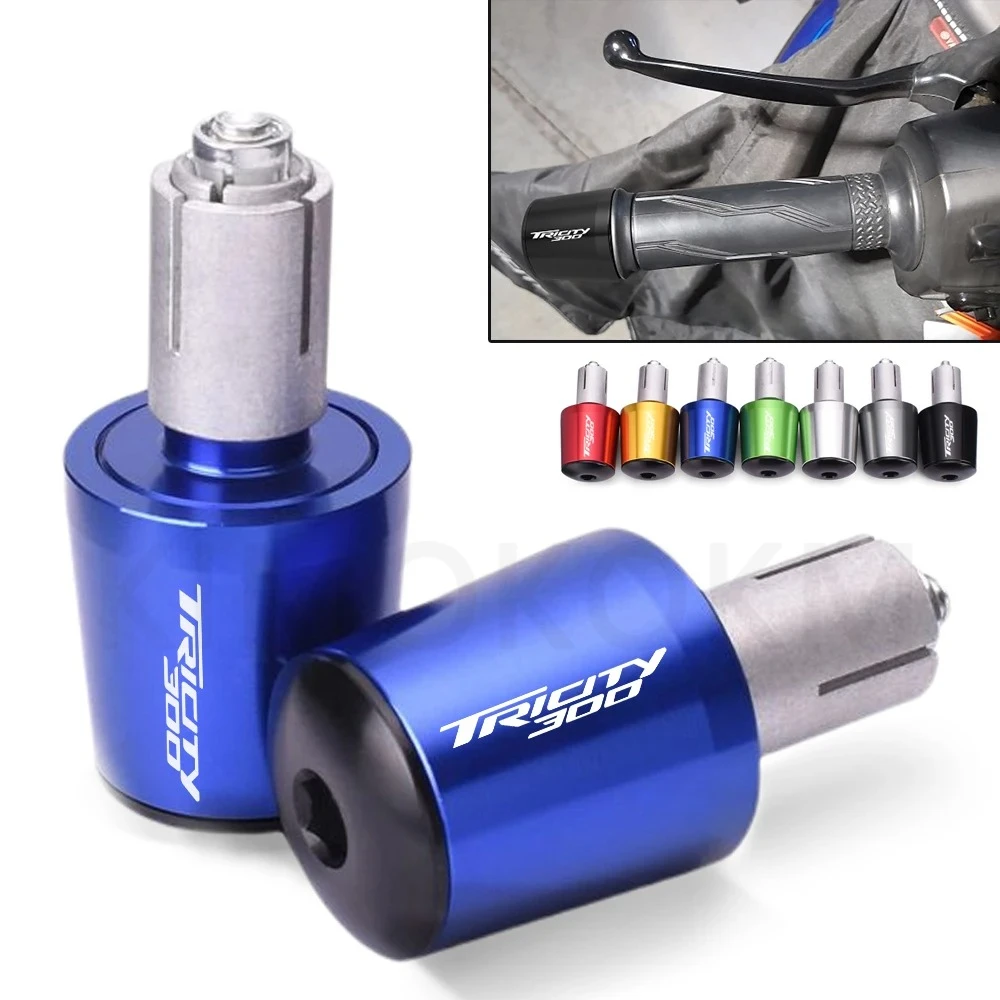 

For Yamaha Tricity 125 155 300 2020 2021 Accessories Tricity300 Logo Motorcycle Handle Bar End Plugs Caps Moto Handlebar Caps