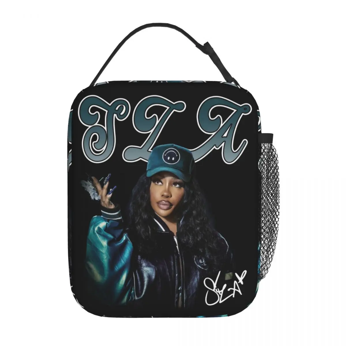 

Rapper SZA SOS Insulated Lunch Bags High Capacity Reusable Thermal Bag Lunch Box Tote Work Picnic Food Handbags