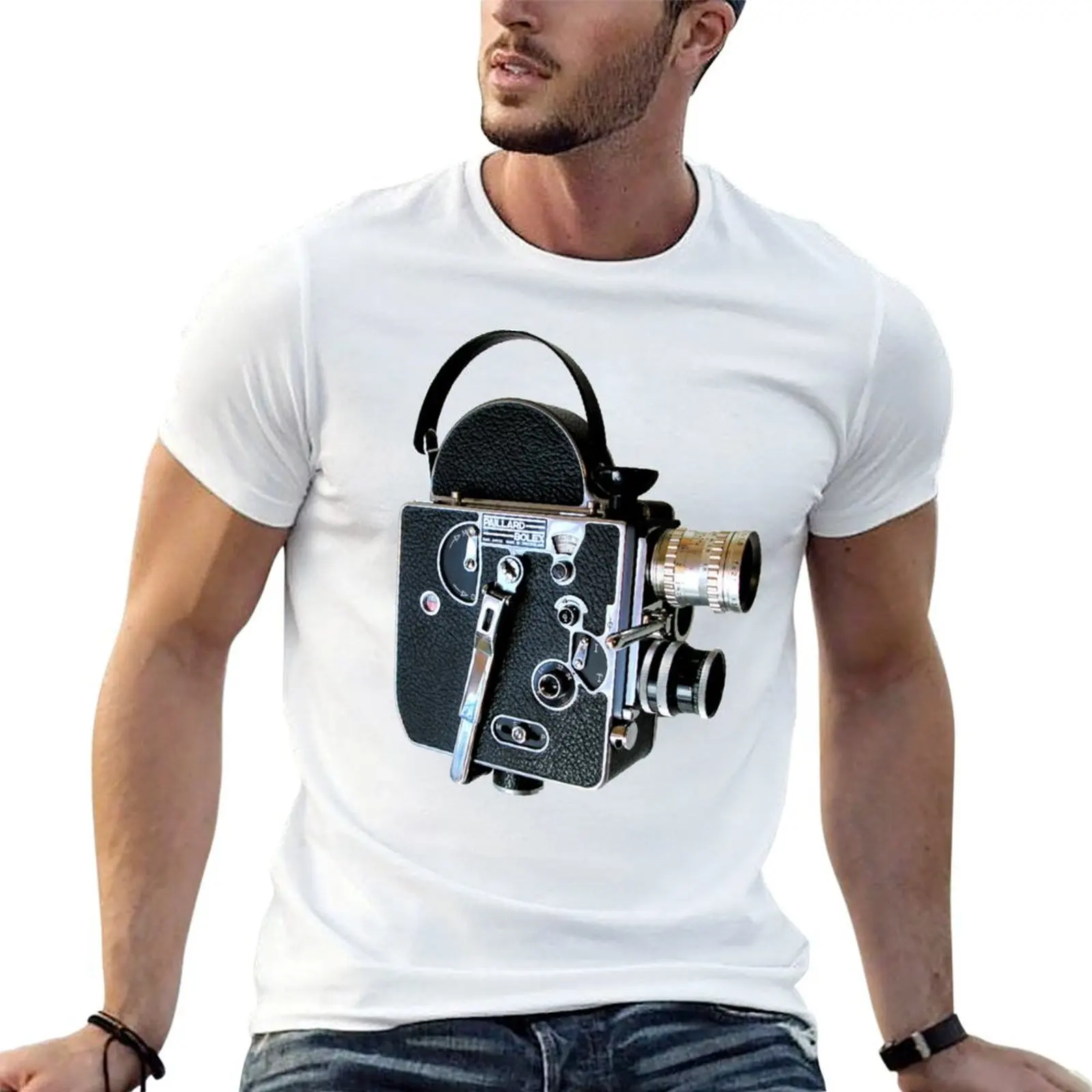 

Vintage Bolex 16mm Film Camera T-Shirt man t shirt luxury men t shirt cotton 100% t shirts for man cotton soft T-shirt