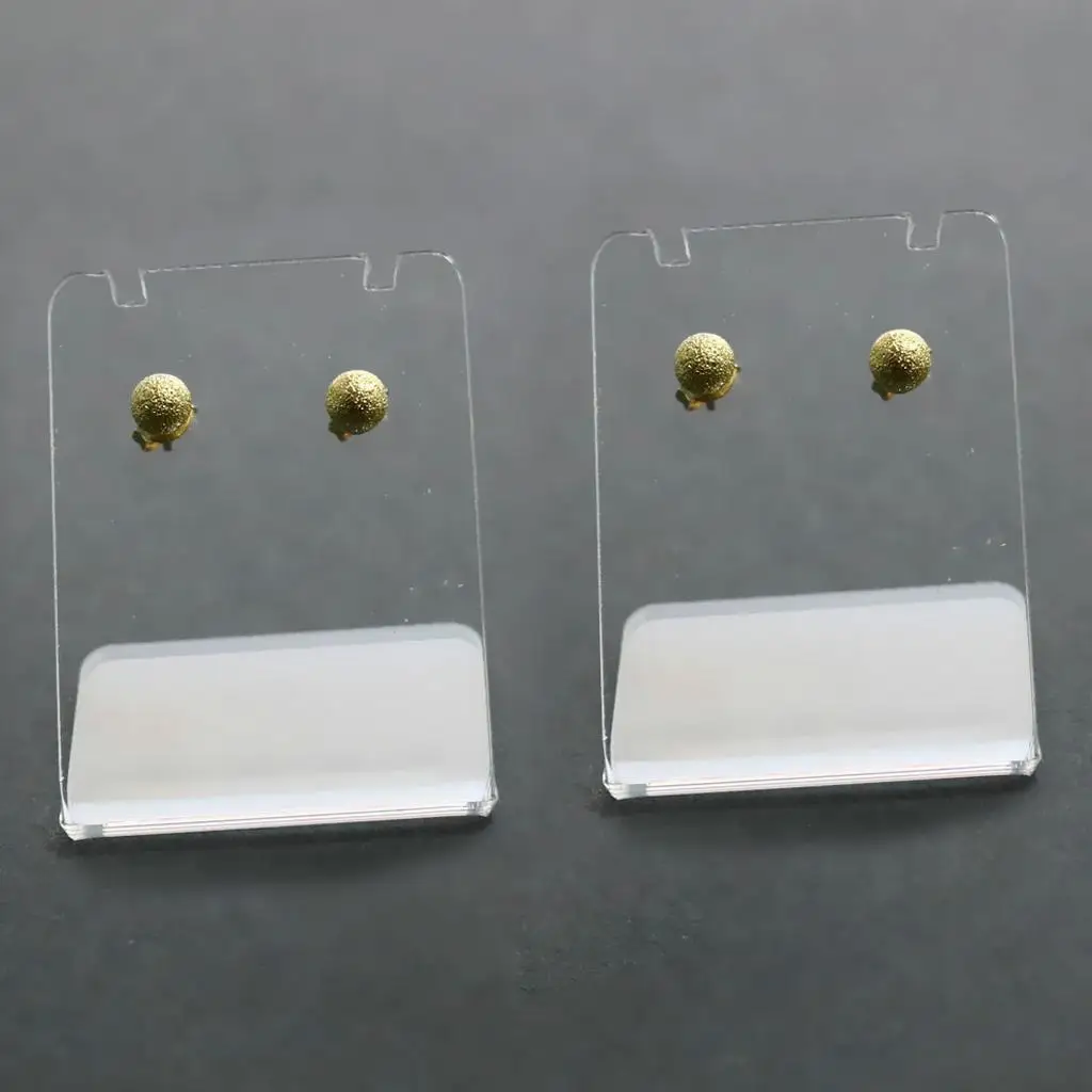 Plastic Acrylic Earring Display Stand Transparent Jewelry Holder Rack for Home Desktop and Retail Store Use