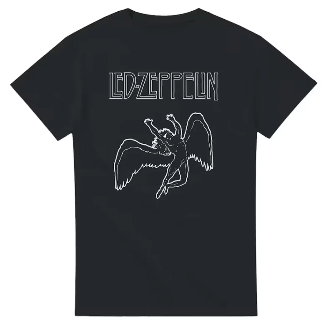 Camiseta LED ZEPPELIN, camiseta clássica de banda de rock, camiseta vintage de verão, algodão puro, camiseta masculina, roupas infantis, camiseta y2k feminina