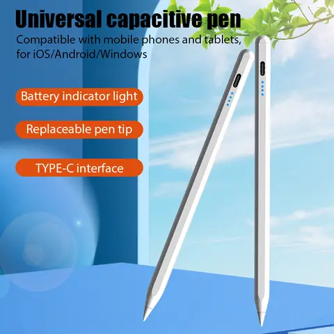 Universell styluspenna för surfplatta, mobiltelefon, pekpenna för iPad, Apple Pencil för Huawei, Lenovo, Samsung, Xiaomi, styluspenna 10 best sales Apple iPad Penna - №9