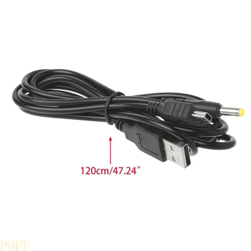 CS1W 47"/1.2m 2 in 1 Black Data Transfer Cord Power Supply USB Cable Charge Line for  2000 3000
