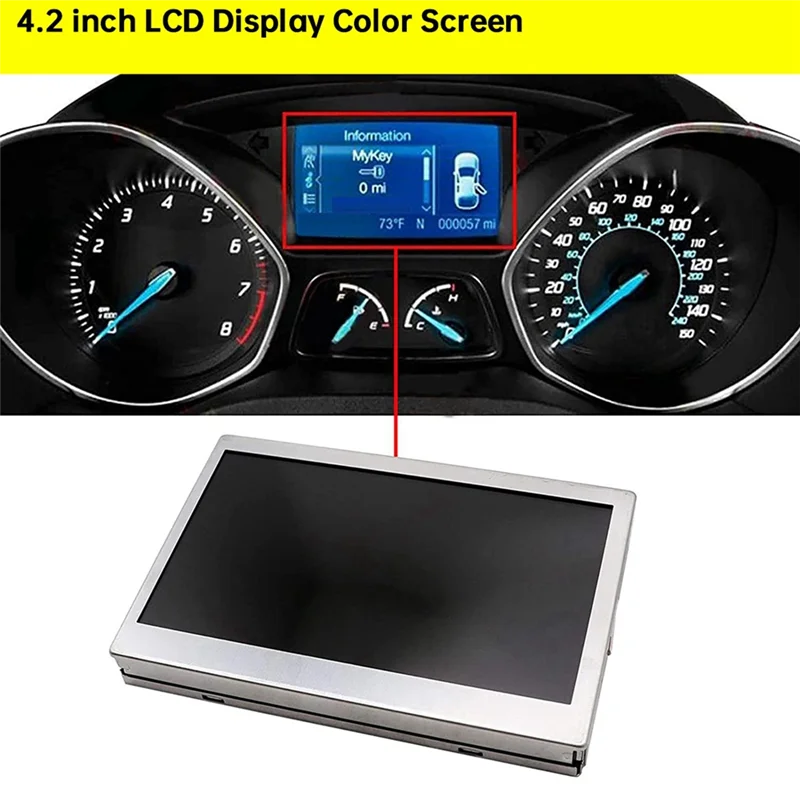 A20K-Car شاشة الكريستال السائل شاشة ملونة لفورد إسكيب فوكس 2013-2016 RGB العنقودية 150MPH عداد السرعة