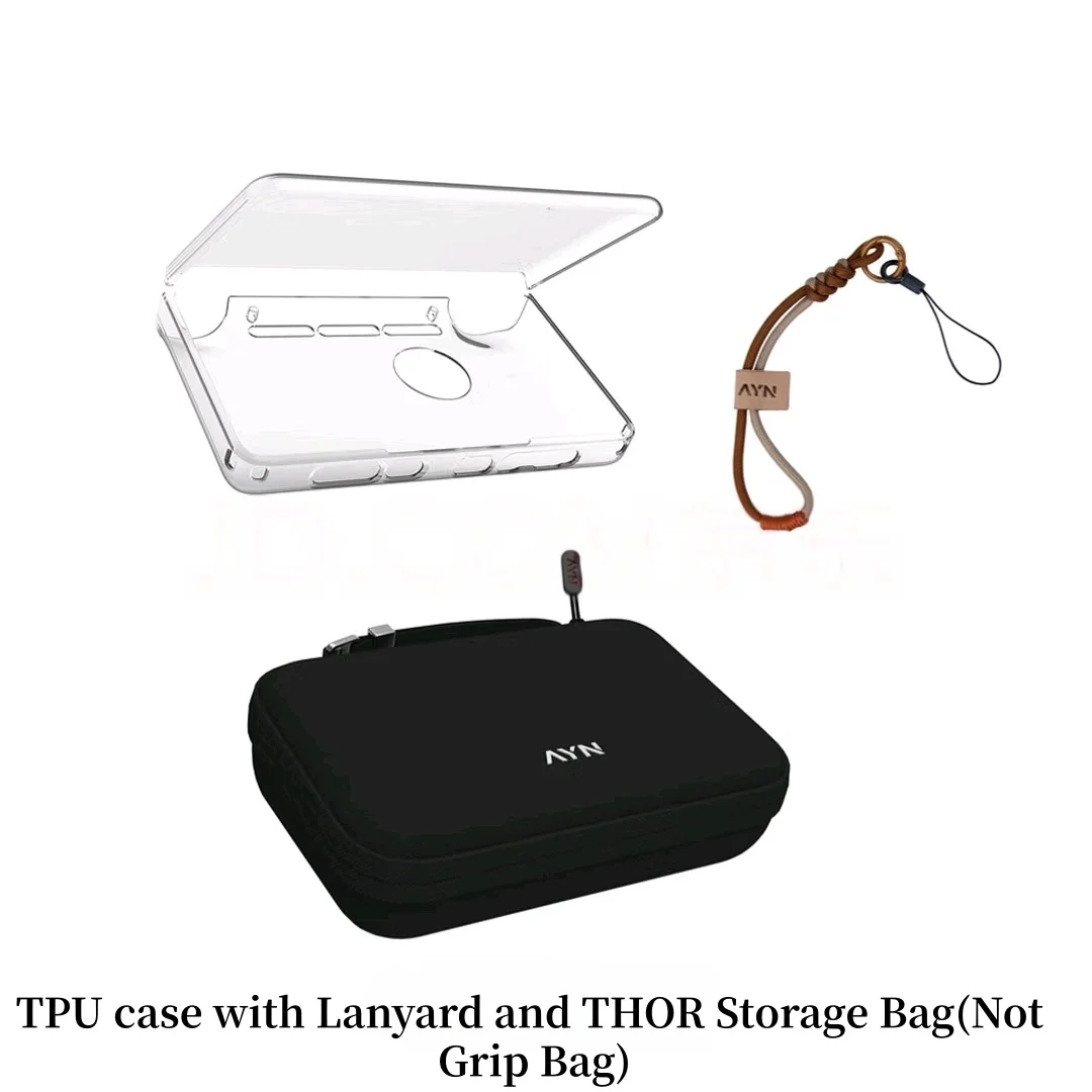 Offical AYN THOR Game Console TPU Case Storage Bag Portable THOR Flip Transparent Protective Soft Case Shell Grip