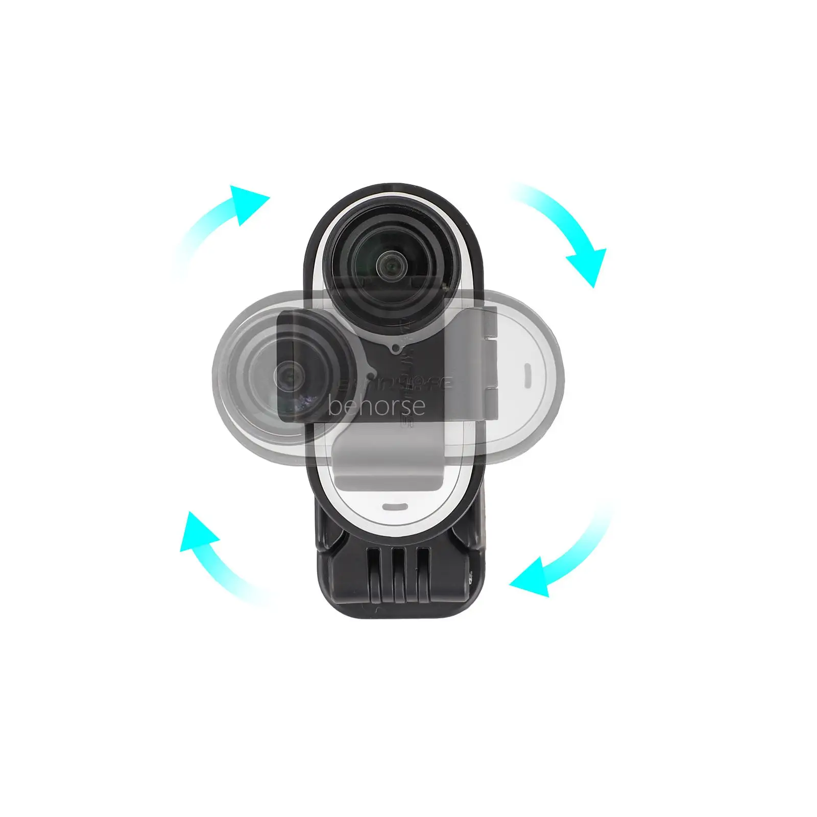 Sunnylife suporte de encaixe magnético portátil para insta360 go 3s/go 3 rotativo multifuncional câmera esportiva suporte magnético