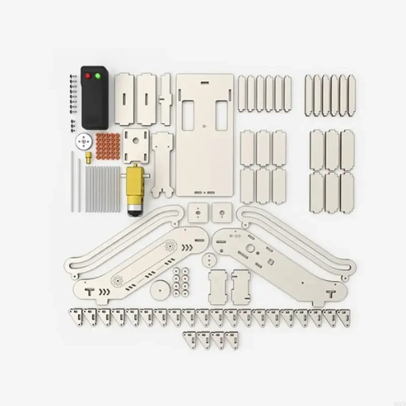 Classroom Science Wooden Escalator Building Project, Gear Motion Activity with Paint-Ready Finish and Desk Display Use