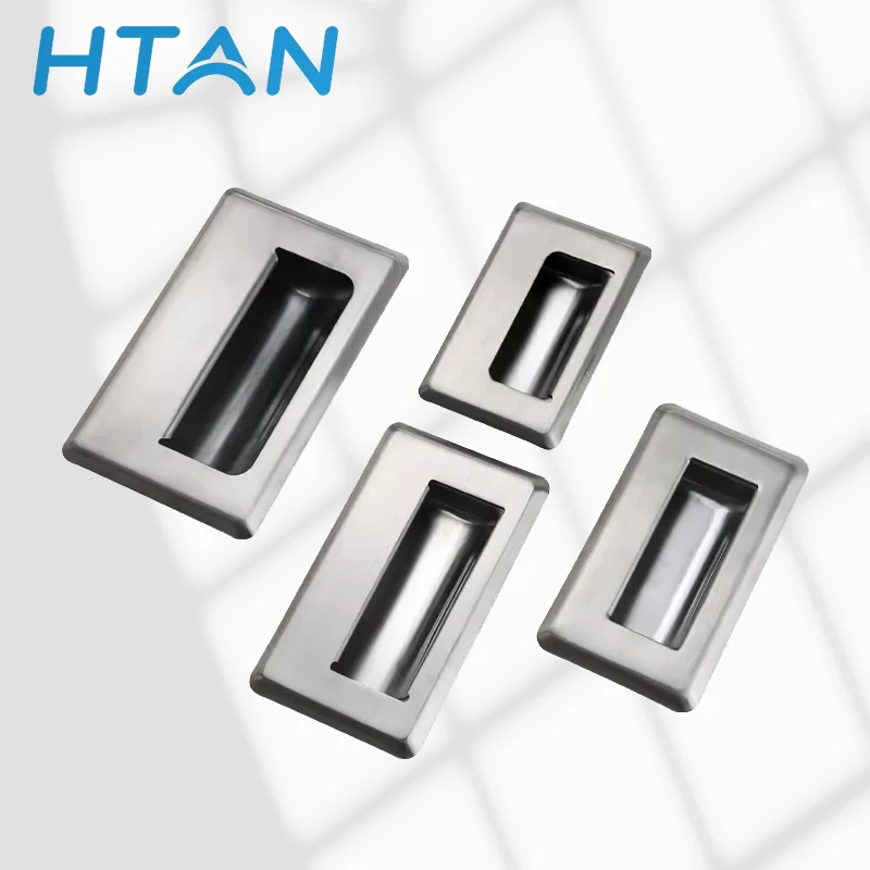 

Stainless Steel Handle Recessed Rectangular Pull Handle Industrial Hardware Cabinet Door Pull Handle For Storage Box