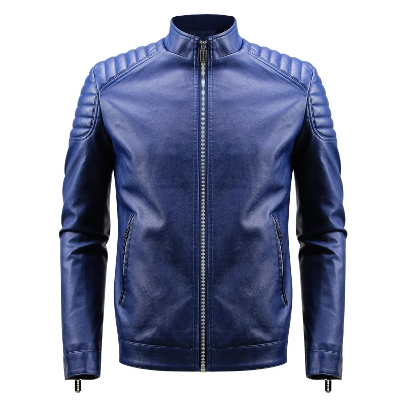 

European American Spring and Autumn Flight Loose Trendy Plus Size Men's Leather