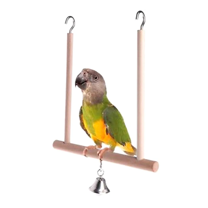 Bird Perch Stand Toy Wood Parrot Paw Grinding Stick Perch Parakeet Cage Accessories Exercise Toy For Budgies Cockatiel Conure