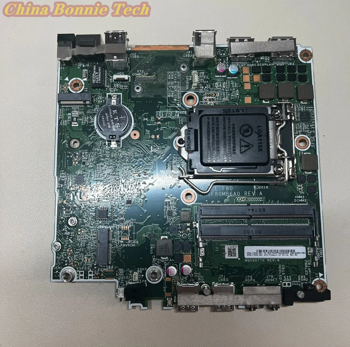 L17654-001/601 L04566-001 DA0F80MB6A0 for HP ProDesk 400 G4 DM Desktop PC Motherboard