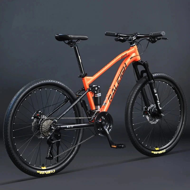 24/26/27.5/29 inch High carbon steel mountain bike, cable pull disc brake, soft tail, dual shock absorber, bearing hub, adult