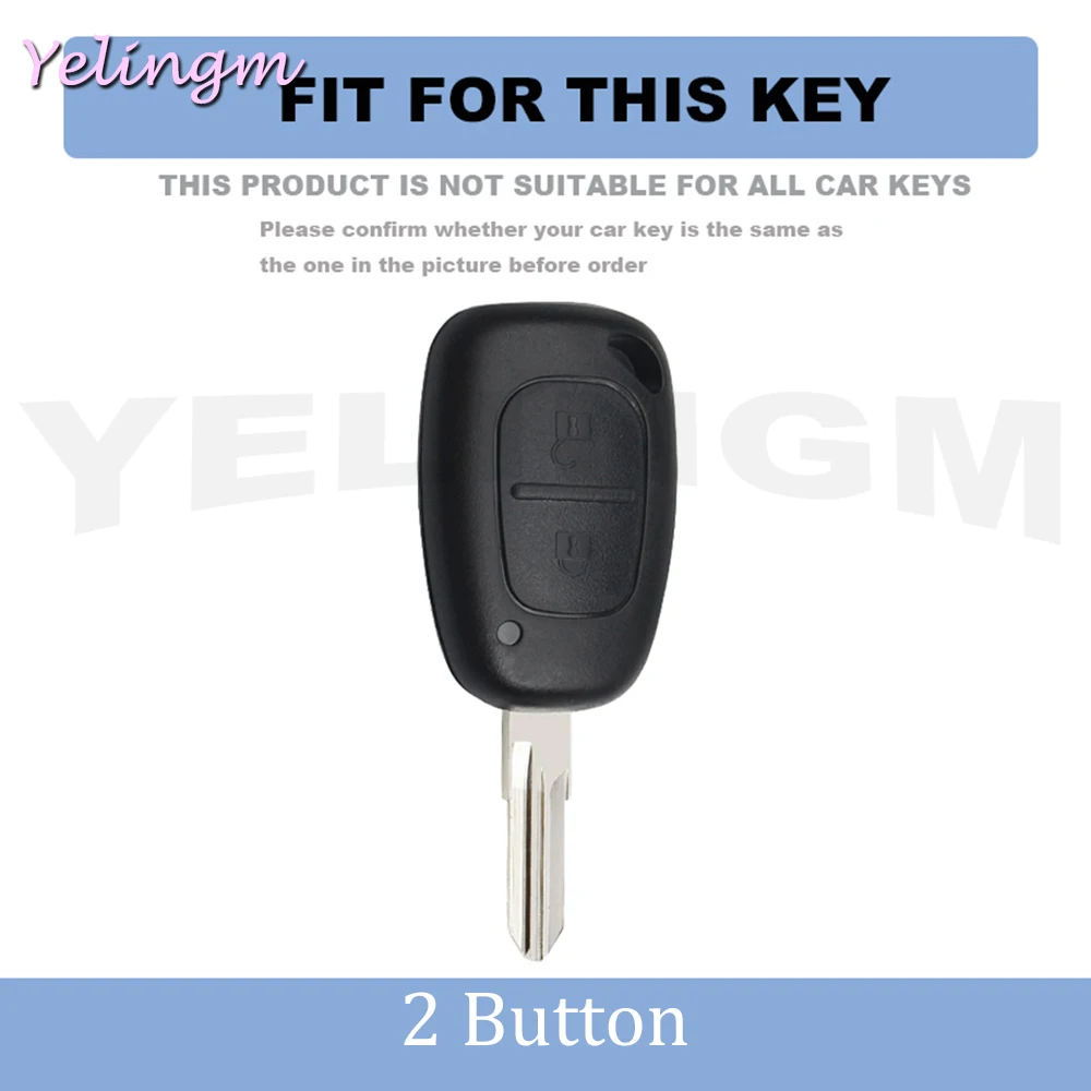 2 Buttons Shell Protector For Vauxhall Opel Vivaro For Renault Movano Trafic Kangoo Fashion TPU Car Key Case Cover Accessories